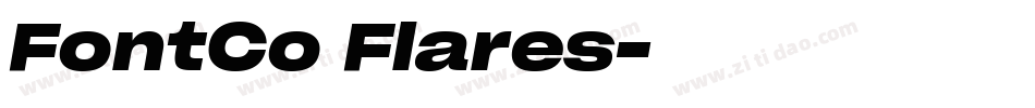 FontCo Flares字体转换